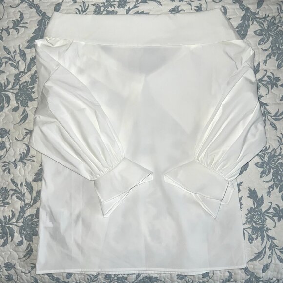 J.ING Oksana Off-Shoulder Asymmetrical Blouse - White - Picture 4 of 7